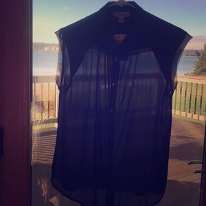 NWT NICOLE RICHIE for impulse Sheer Shirt